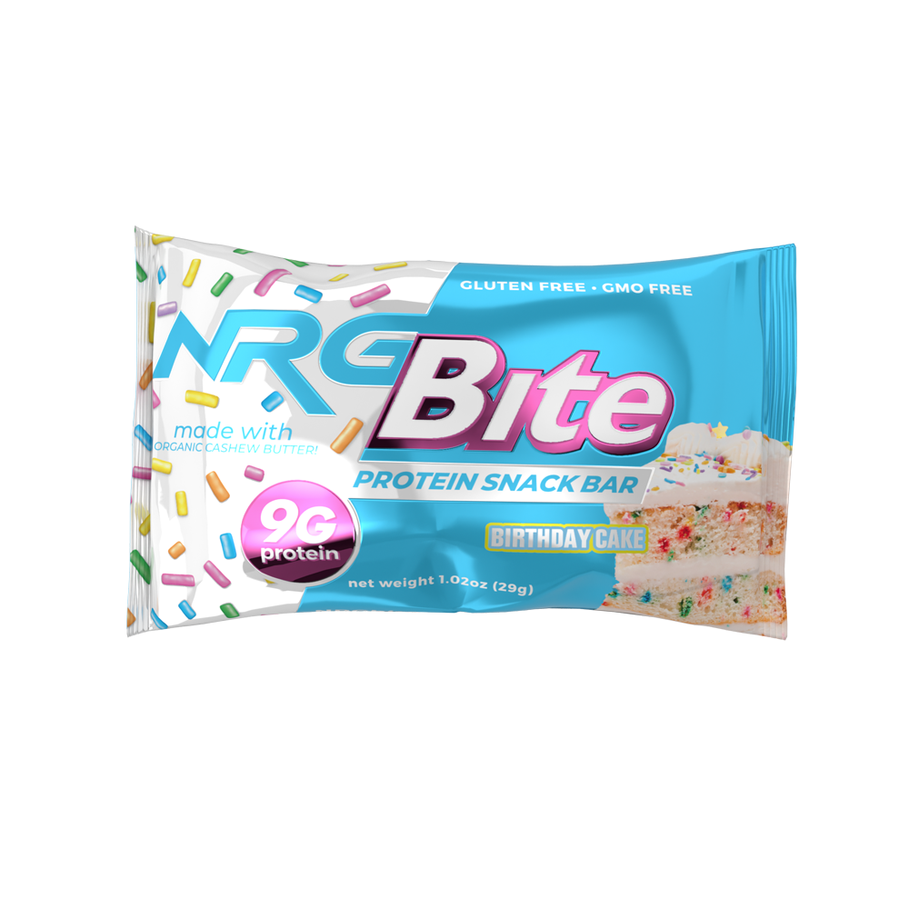 NRG Bite Birthday Cake Protein Snack Bar