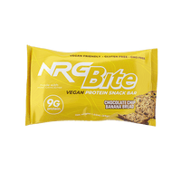 NRG Bite Vegan Choc. Chip Banana Bread Protein Snack Bar - 12 ct.